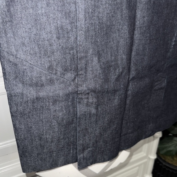 Dark Navy Knee Length Pencil Denim Skirt by Gap - Size 14 - Picture 8 of 13